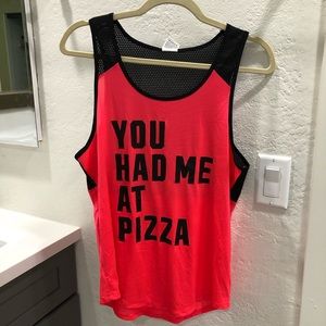 Hot pink workout top